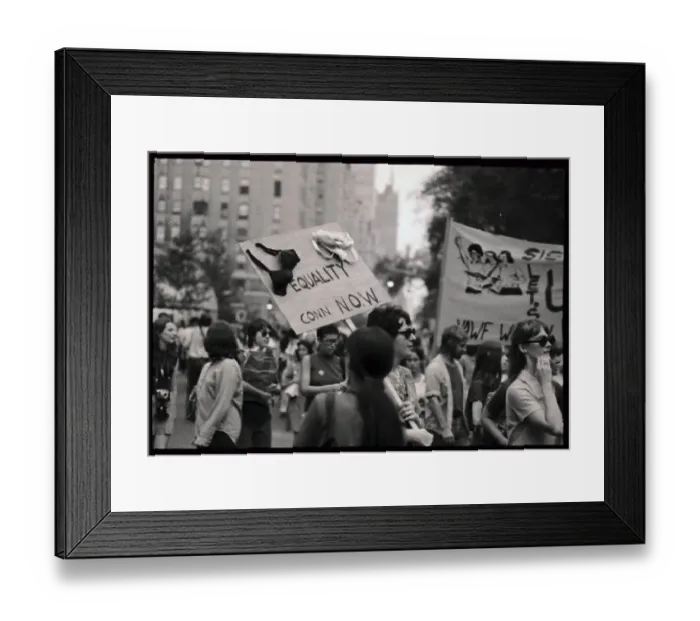 Framed Print : Women's Liberation Parade on 5th Avenue Framed Print : Women's Liberation Parade on 5th Avenue