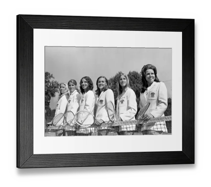 Framed Print : U.S. Women's Tennis Team Framed Print : U.S. Women's Tennis Team