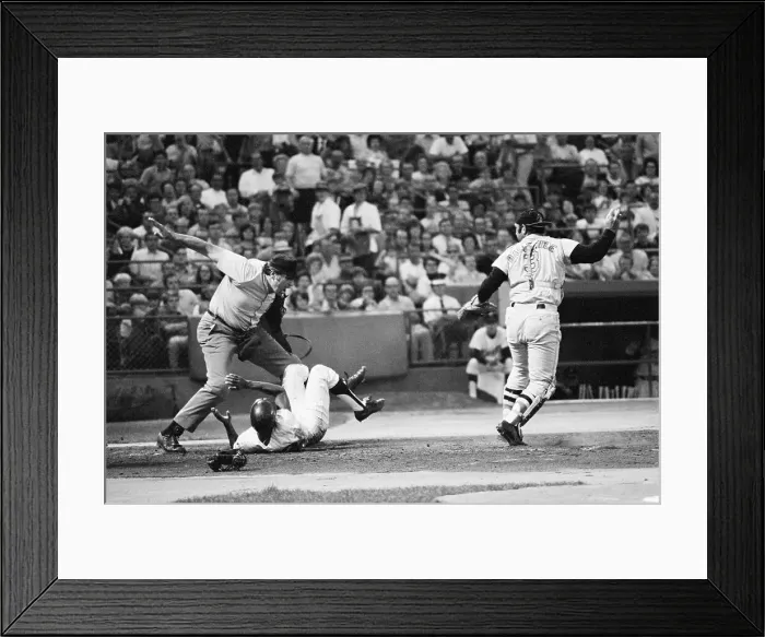 Framed Print : Ron Luciano Calling Cesar Tovar Safe