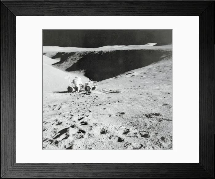 Framed Print : David Scott Walking on the Moon Framed Print : David Scott Walking on the Moon