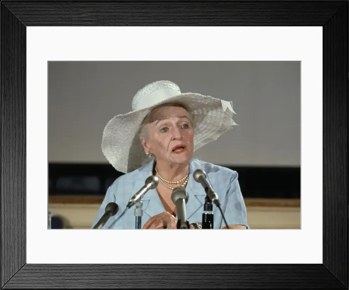 Framed Print : Pearl Buck at News Conference Framed Print : Pearl Buck at News Conference