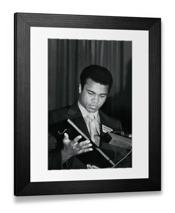 Framed Print : Muhammad Ali Receiving Award Framed Print : Muhammad Ali Receiving Award