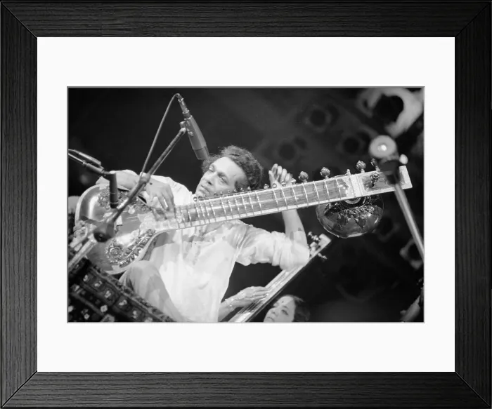 Framed Print : Ravi Shankar Playing Sitar Framed Print : Ravi Shankar Playing Sitar