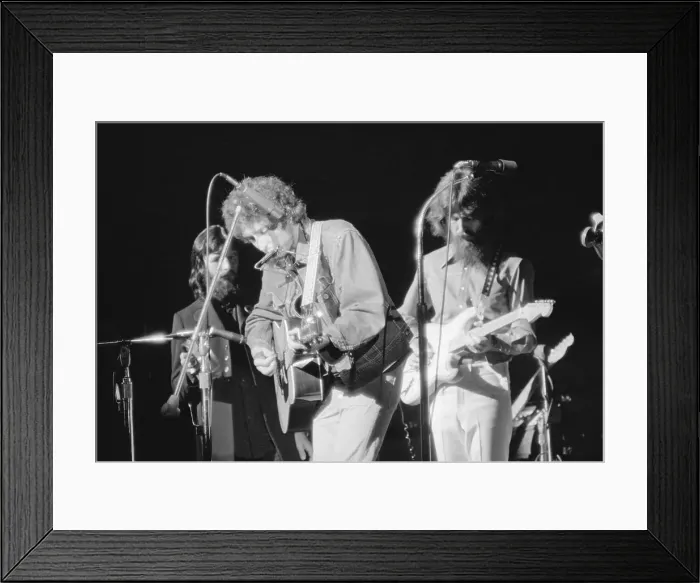 Framed Print : Portrait of Bob Dylan Performing in Concert