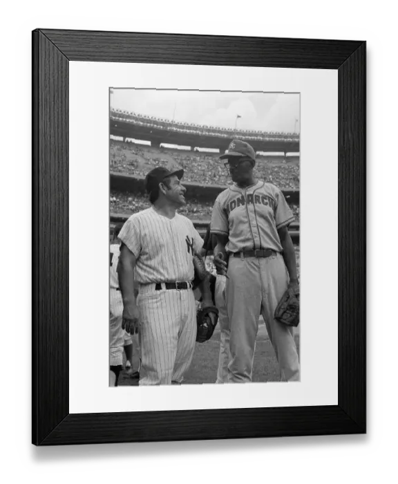 Framed Print : Yogi Berra and Satchel Paige Framed Print : Yogi Berra and Satchel Paige