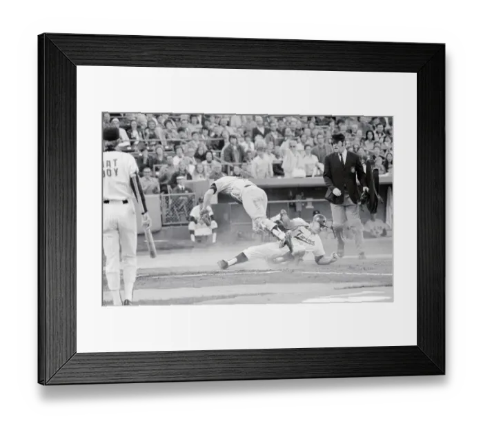 Framed Print : Harmon Killebrew Sliding Home Framed Print : Harmon Killebrew Sliding Home