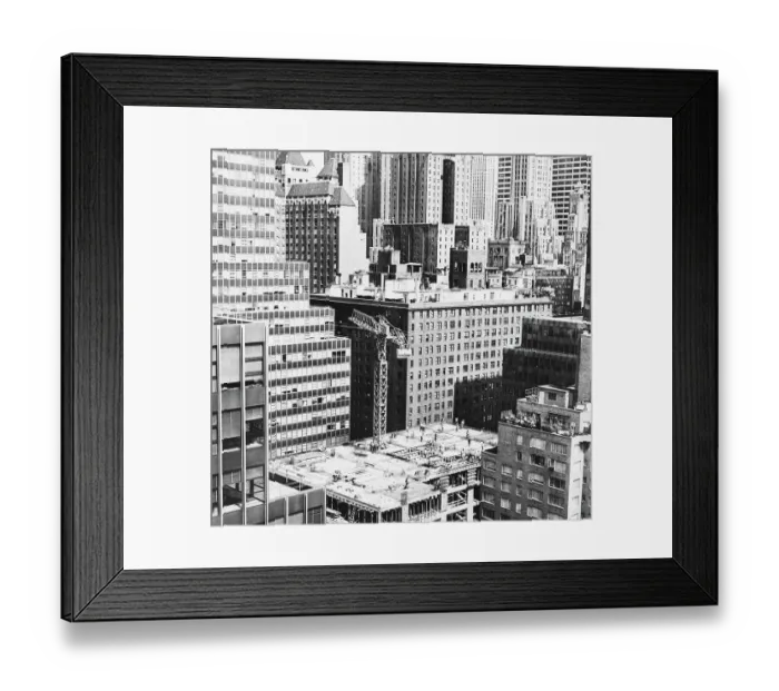 Framed Print : Building Construction in New York City Framed Print : Building Construction in New York City