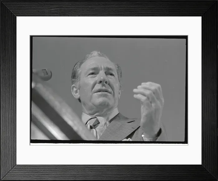 Framed Print : Portrait of Sam Yorty