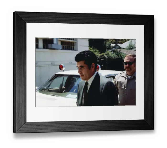 Framed Print : Juan V. Corona Leaving Courthouse Framed Print : Juan V. Corona Leaving Courthouse