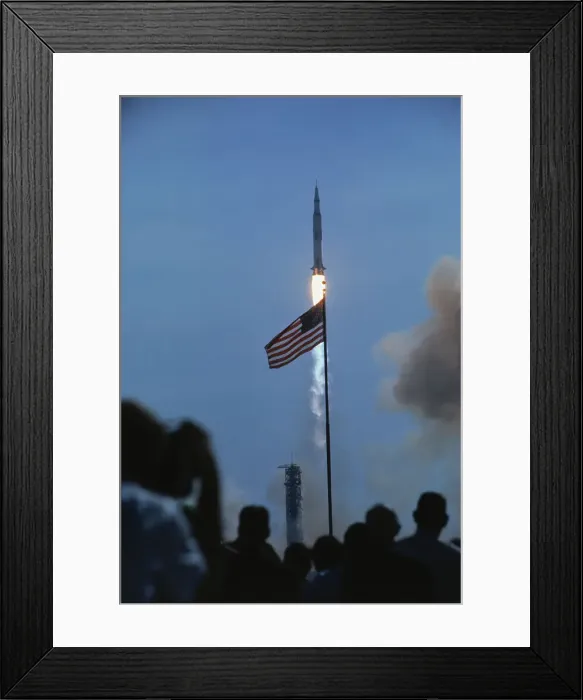 Framed Print : Apollo 15 Blasting Off Framed Print : Apollo 15 Blasting Off