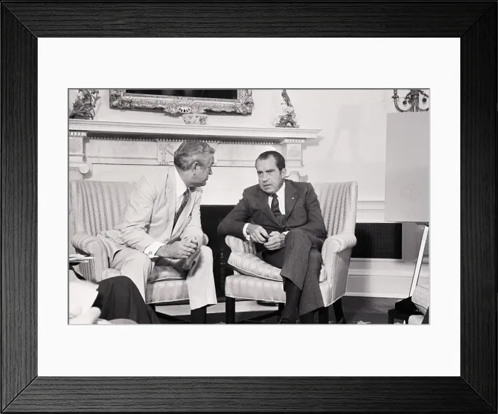 Framed Print : President Nixon With John B. Connally Framed Print : President Nixon With John B. Connally