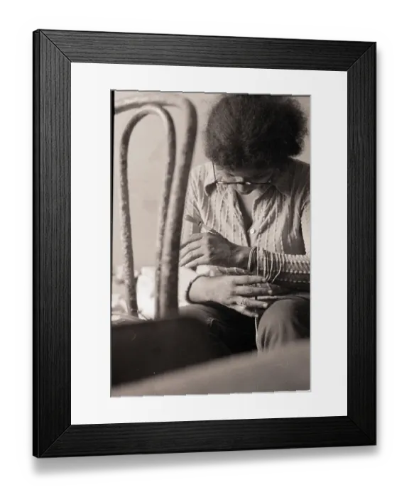 Framed Print : Female Heroin User Getting a Fix