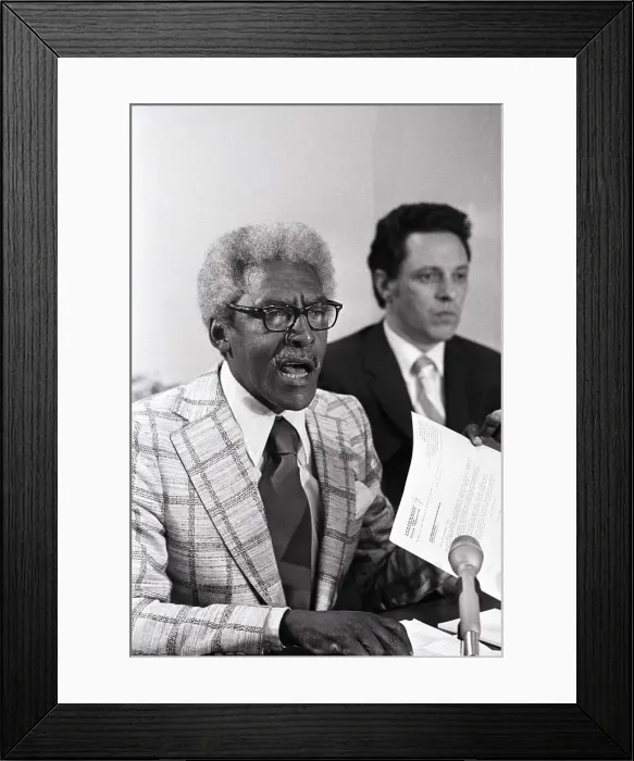 Framed Print : Civil Rights Leader Bayard Rustin Framed Print : Civil Rights Leader Bayard Rustin