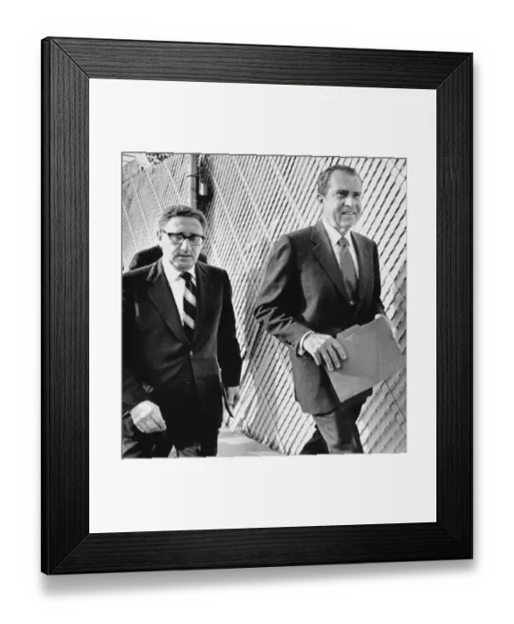 Framed Print : Nixon and Kissinger Framed Print : Nixon and Kissinger
