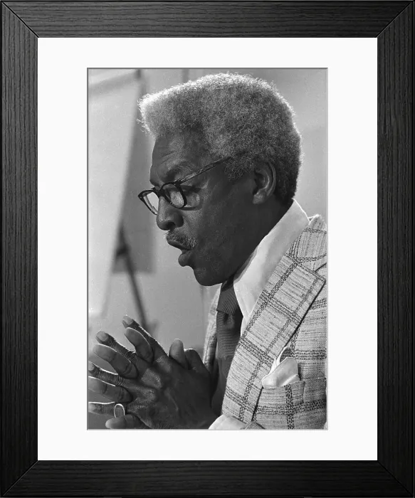 Framed Print : Bayard Rustin Speaking on Nixon Administration Framed Print : Bayard Rustin Speaking on Nixon Administration