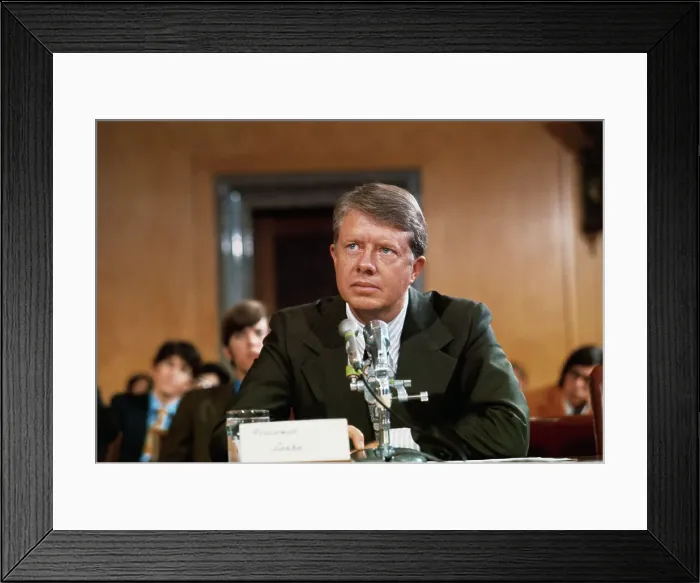 Framed Print : Jimmy Carter Testifying Before Senate Subcommittee