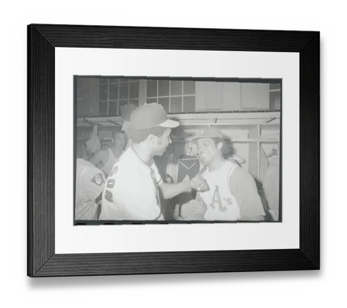 Framed Print : Frank Robinson and Reggie Jackson Framed Print : Frank Robinson and Reggie Jackson