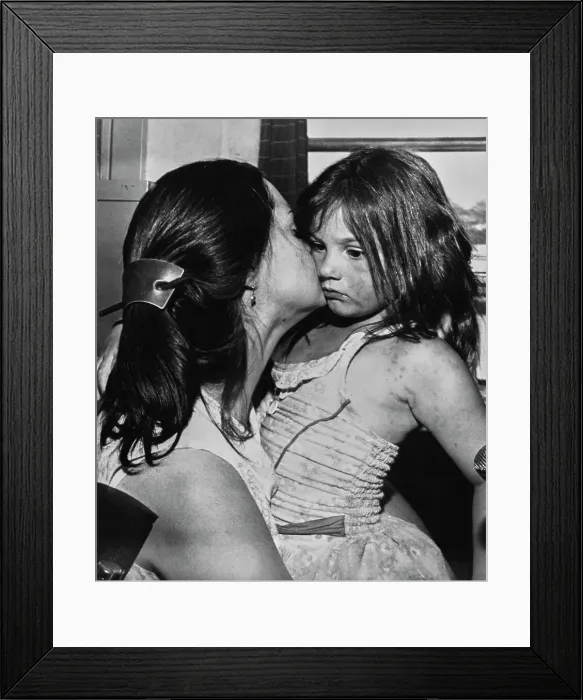 Framed Print : Kidnapped Girl Reunited With Mother Framed Print : Kidnapped Girl Reunited With Mother