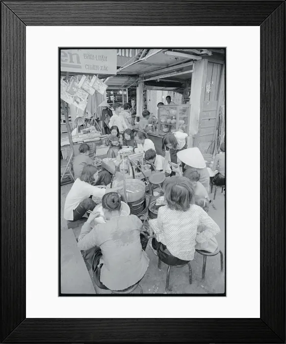 Framed Print : Vietnamese Eating Framed Print : Vietnamese Eating