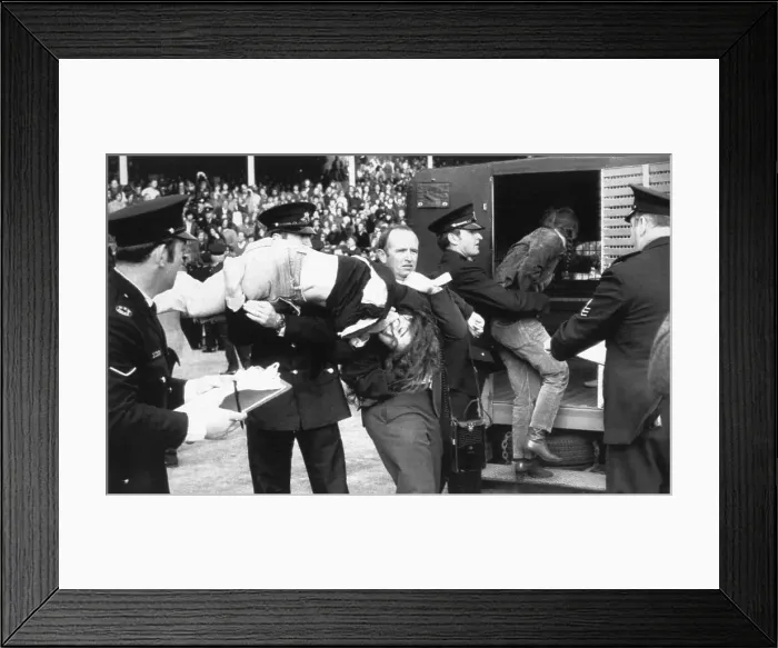 Framed Print : Rugby Demonstrators Arrested Framed Print : Rugby Demonstrators Arrested