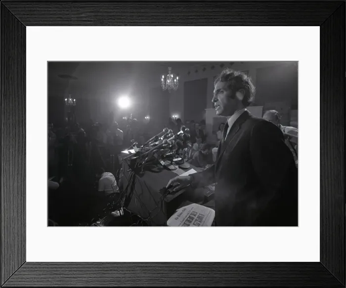 Framed Print : Daniel Ellsberg At Press Conference Framed Print : Daniel Ellsberg At Press Conference