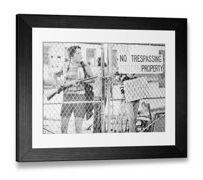 Framed Print : Menominee Indian Woman Holding Shotgun Framed Print : Menominee Indian Woman Holding Shotgun