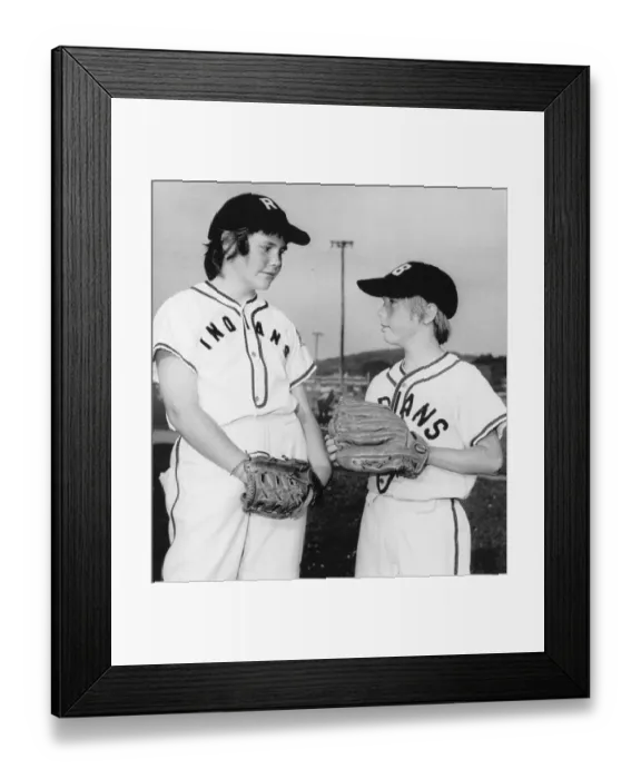 Framed Print : Children in Baseball Uniforms Framed Print : Children in Baseball Uniforms