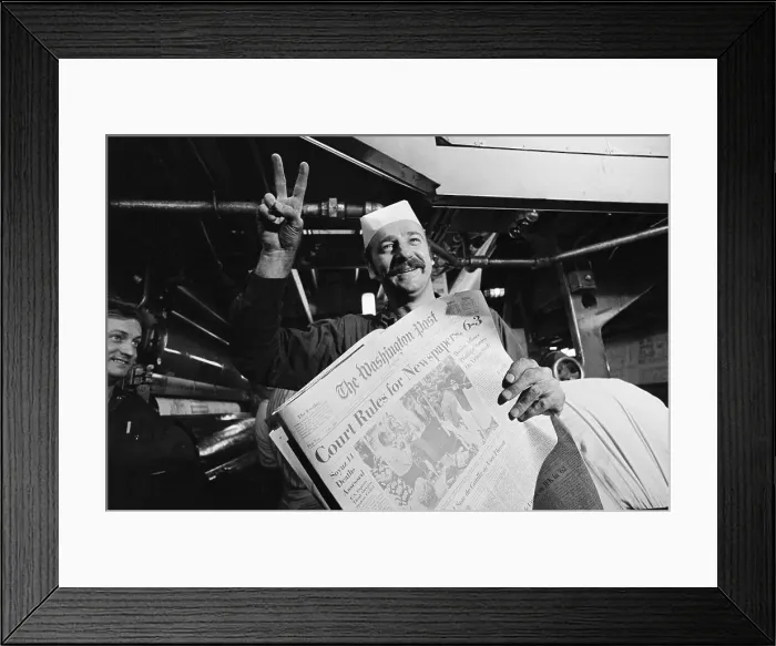 Framed Print : Washington Post Headline After Winning Court Case Framed Print : Washington Post Headline After Winning Court Case
