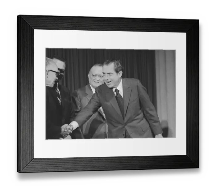 Framed Print : President Nixon and J. Edgar Hoover