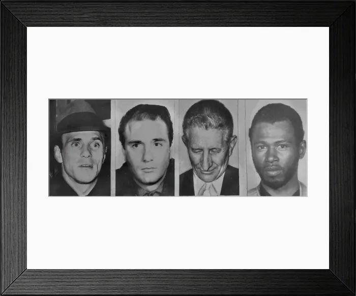 Framed Print : Underworld Criminals Questioned In The Shooting Of Joseph Columbo Framed Print : Underworld Criminals Questioned In The Shooting Of Joseph Columbo