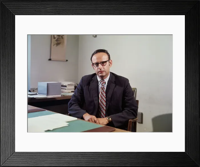 Framed Print : Leslie H. Gelb Sitting Framed Print : Leslie H. Gelb Sitting