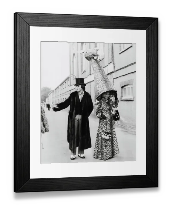 Framed Print : Mrs.G.Shilling Noted For Ascort Hat Fashion Framed Print : Mrs.G.Shilling Noted For Ascort Hat Fashion