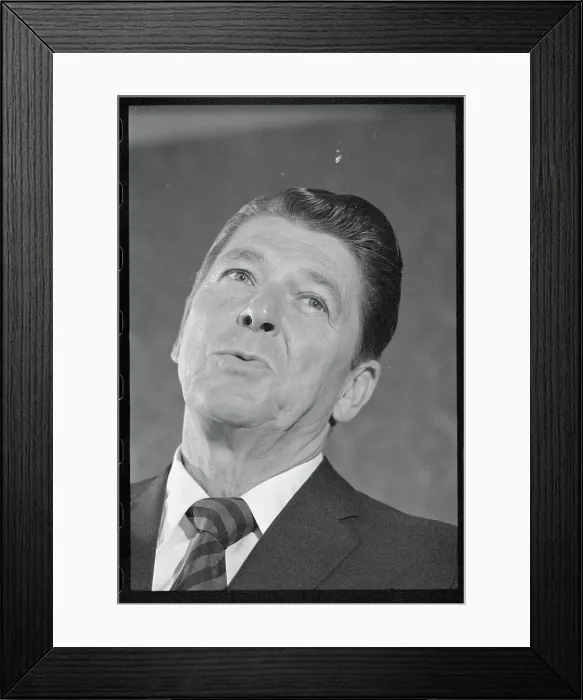 Framed Print : Portrait of Ronald Reagan Framed Print : Portrait of Ronald Reagan