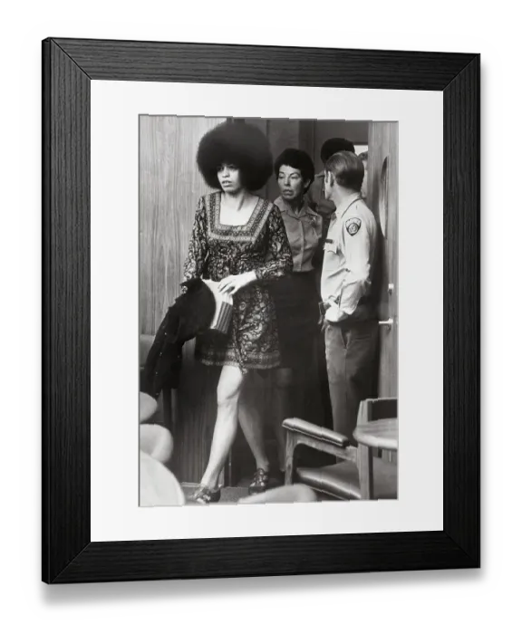 Framed Print : Angela Davis At Pre-Trial Hearings Framed Print : Angela Davis At Pre-Trial Hearings