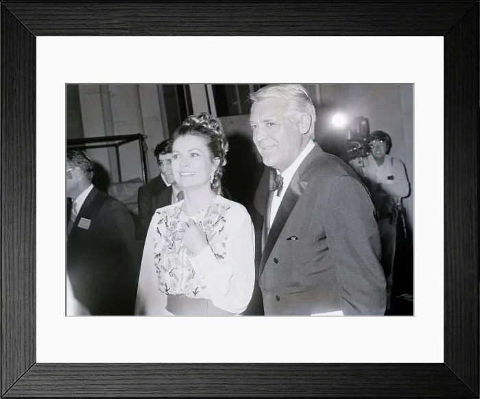 Framed Print : Princess Grace and Cary Grant Framed Print : Princess Grace and Cary Grant