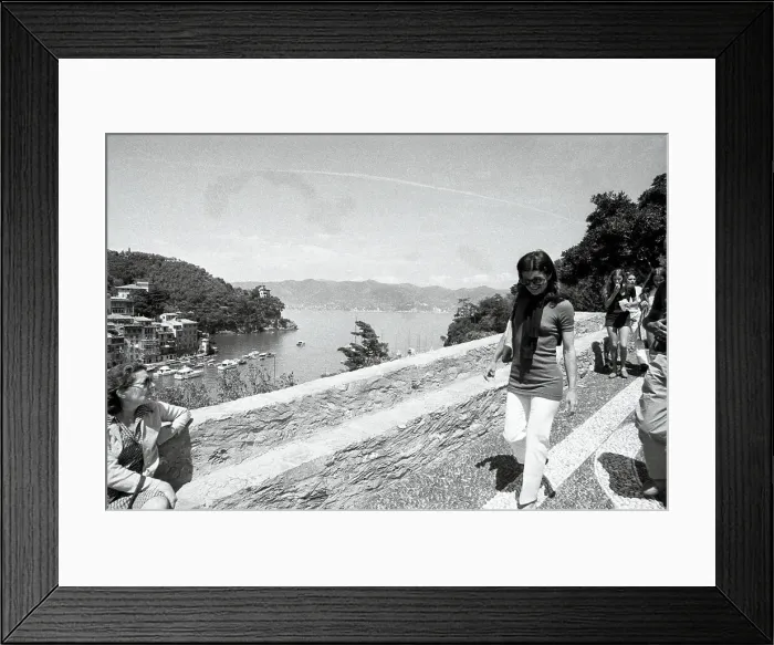 Framed Print : Jacqueline Onassis in Portofino Framed Print : Jacqueline Onassis in Portofino