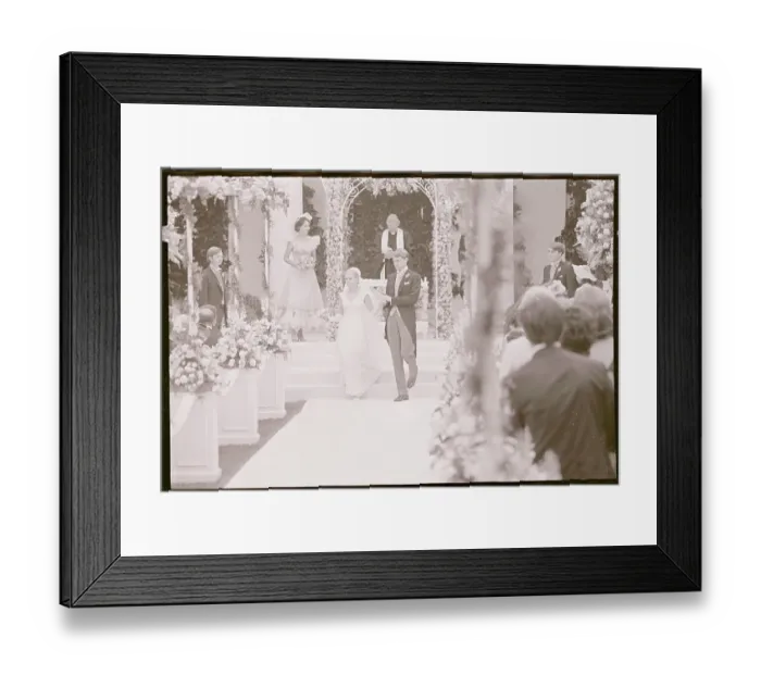 Framed Print : Edward and Tricia Cox Leaving Altar Framed Print : Edward and Tricia Cox Leaving Altar