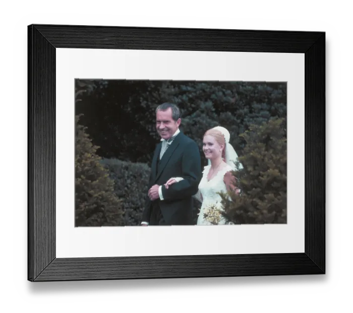 Framed Print : Richard Nixon Escorting Daughter Tricia at Wedding Ceremony Framed Print : Richard Nixon Escorting Daughter Tricia at Wedding Ceremony