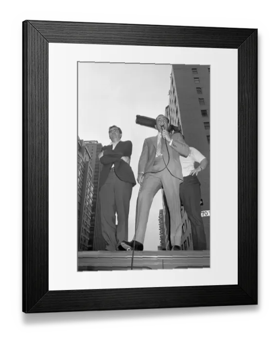 Framed Print : Joining Forces Protesting FBI