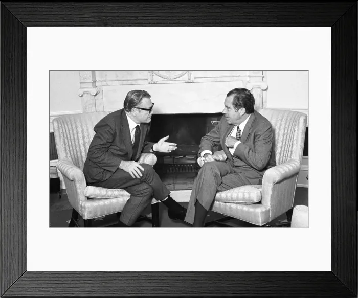 Framed Print : Nixon and Rockefeller at the White House Framed Print : Nixon and Rockefeller at the White House