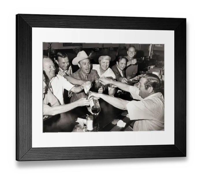 Framed Print : Texas Restaurant Owner Serving Drinks Framed Print : Texas Restaurant Owner Serving Drinks