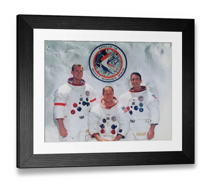 Framed Print : Astronauts Posing in Uniforms