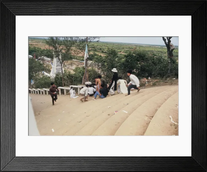 Framed Print : Shrine Of The Virgin Mary Pilgrims, Tra Kieu Framed Print : Shrine Of The Virgin Mary Pilgrims, Tra Kieu
