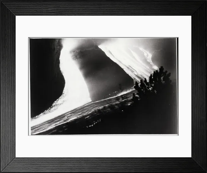 Framed Print : Night View Of Flowing Lava Framed Print : Night View Of Flowing Lava