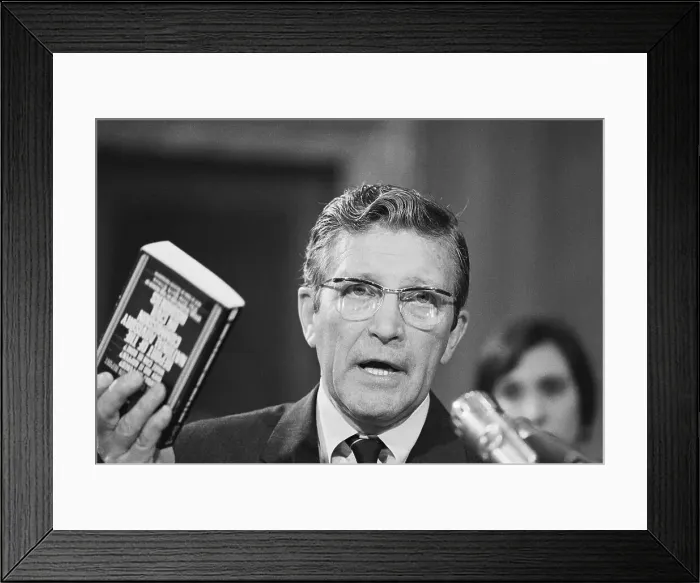 Framed Print : Otto Kerner Testifying Before Senate Framed Print : Otto Kerner Testifying Before Senate