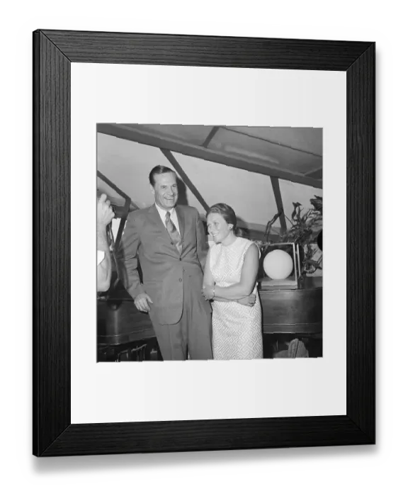 Framed Print : Svetlana Stalin Shown with Husband Framed Print : Svetlana Stalin Shown with Husband