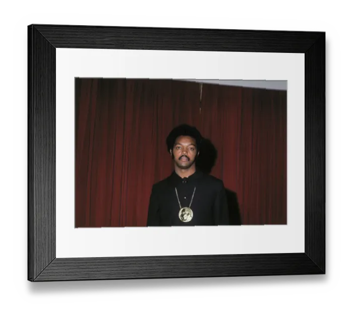 Framed Print : Portrait of Reverend Jesse Jackson Framed Print : Portrait of Reverend Jesse Jackson