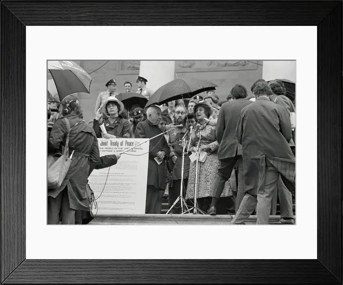 Framed Print : Bella Abzug with Antiwar Protesters Framed Print : Bella Abzug with Antiwar Protesters