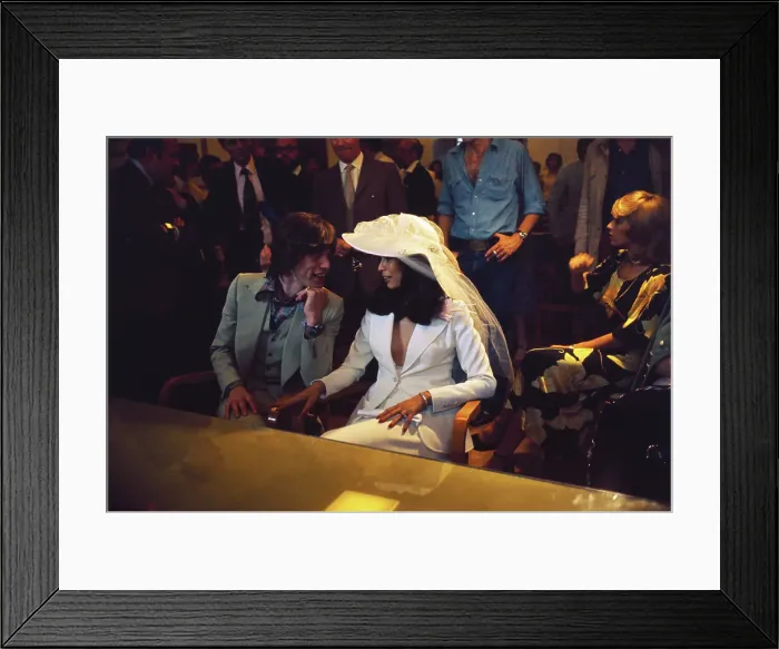 Framed Print : Mick and Bianca Jagger Framed Print : Mick and Bianca Jagger