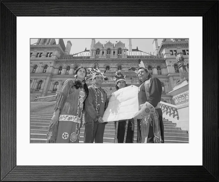 Framed Print : Indians Demonstrating at the Capitol Framed Print : Indians Demonstrating at the Capitol